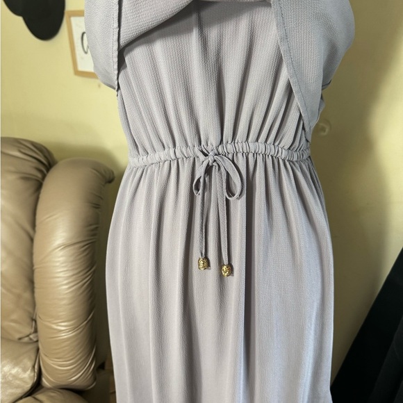 Purple gray ton Spaghetti strap High Low Sundress for Casual Wear - Picture 2 of 10
